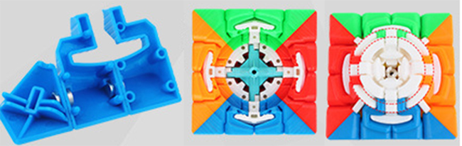 YuXin Little Magic M 4x4x4 Magnetic Magic Cube Stickerless