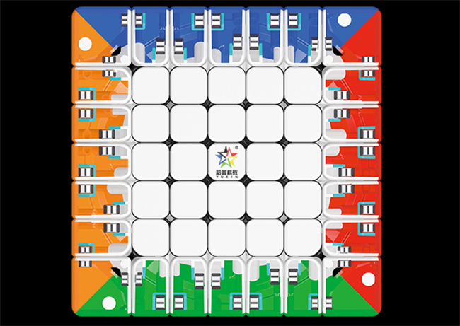 YuXin Little Magic M Magnetic 7x7x7 Stickerless Magic Cube