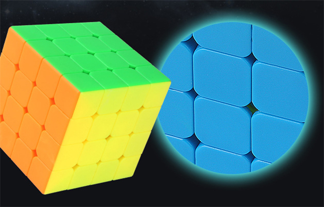 YuXin Black Kylin 4x4x4 Magic Cube Bright Stickerless