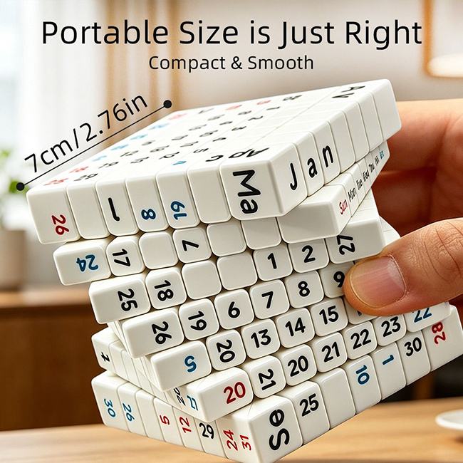 Calendar 7x7x7 Magic Cube